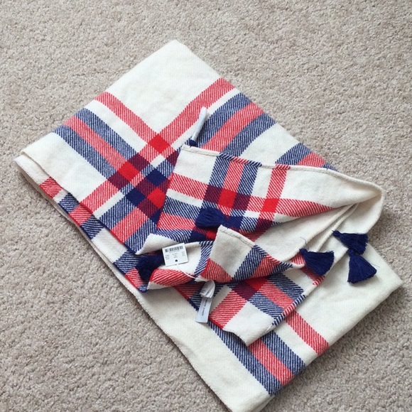 NWT J.Crew oversized plaid scarf - Picture 3 of 4